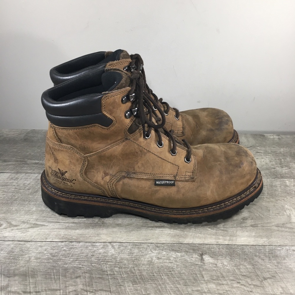 Thorogood V-Series 6" Crazy Horse Waterproof Composite Safety Toe Work Boots 12